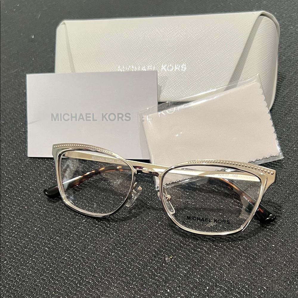 Michael Kors Women's Eyeglasses with Silver Frame